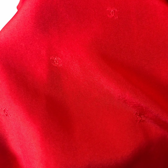 *SOLD* Vintage Chanel red pleated dress - Picture 4 of 7